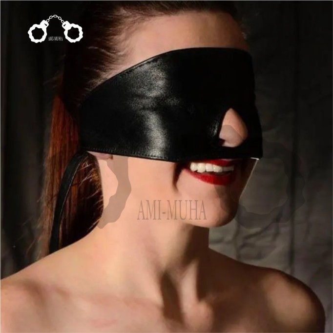 BDSM Bondage Leather Blindfold Eye Mask