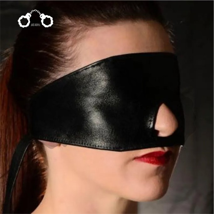 BDSM Bondage Leather Blindfold Eye Mask